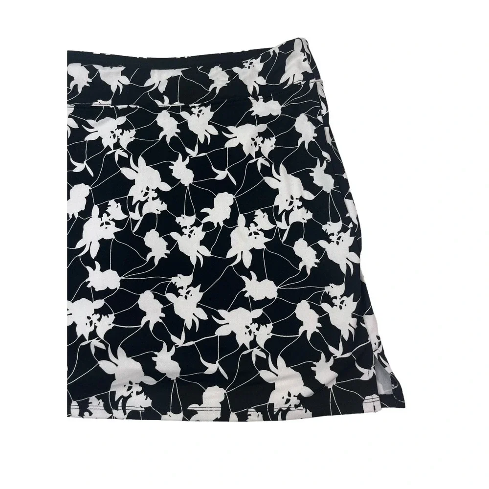 Tranquility by Colorado Clothing Womens Large Floral Elastic Waist Skirt Skort - Picture 3 of 16